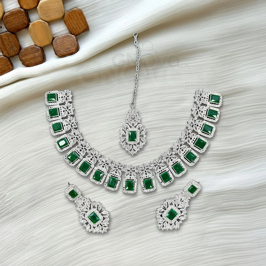 Luxury Stone-Worked Choker Set