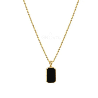 Classic Box Pendant Chain – Minimal Everyday Necklace
