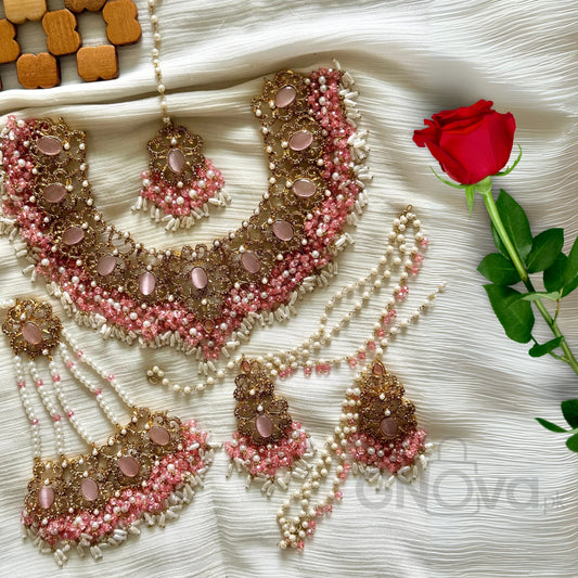 Luxury Bridal Jewelry Set – Pearl Embellished Design