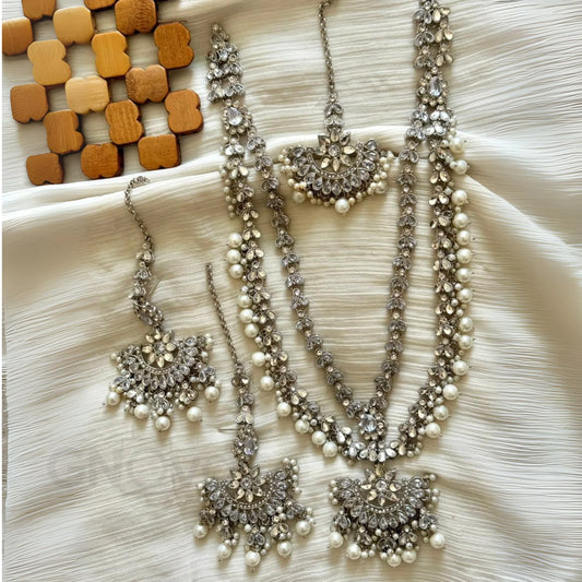 Royal Kundan Beads Jewelry Set – Elegant Bridal Collection